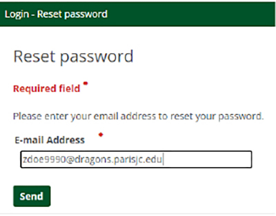 Login - Reset Password