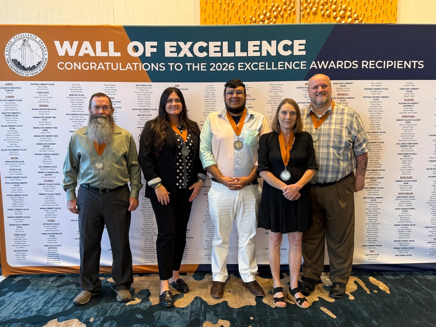 2025 NISOD Excellence Award Recipients