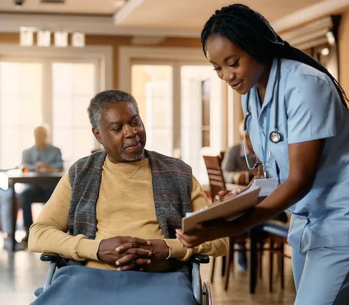 nurse with a patient
